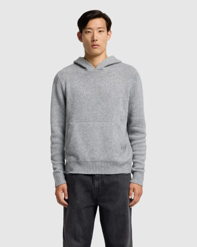 Thick Cashmere Hoodie in Slate sold by 7 For All Mankind
