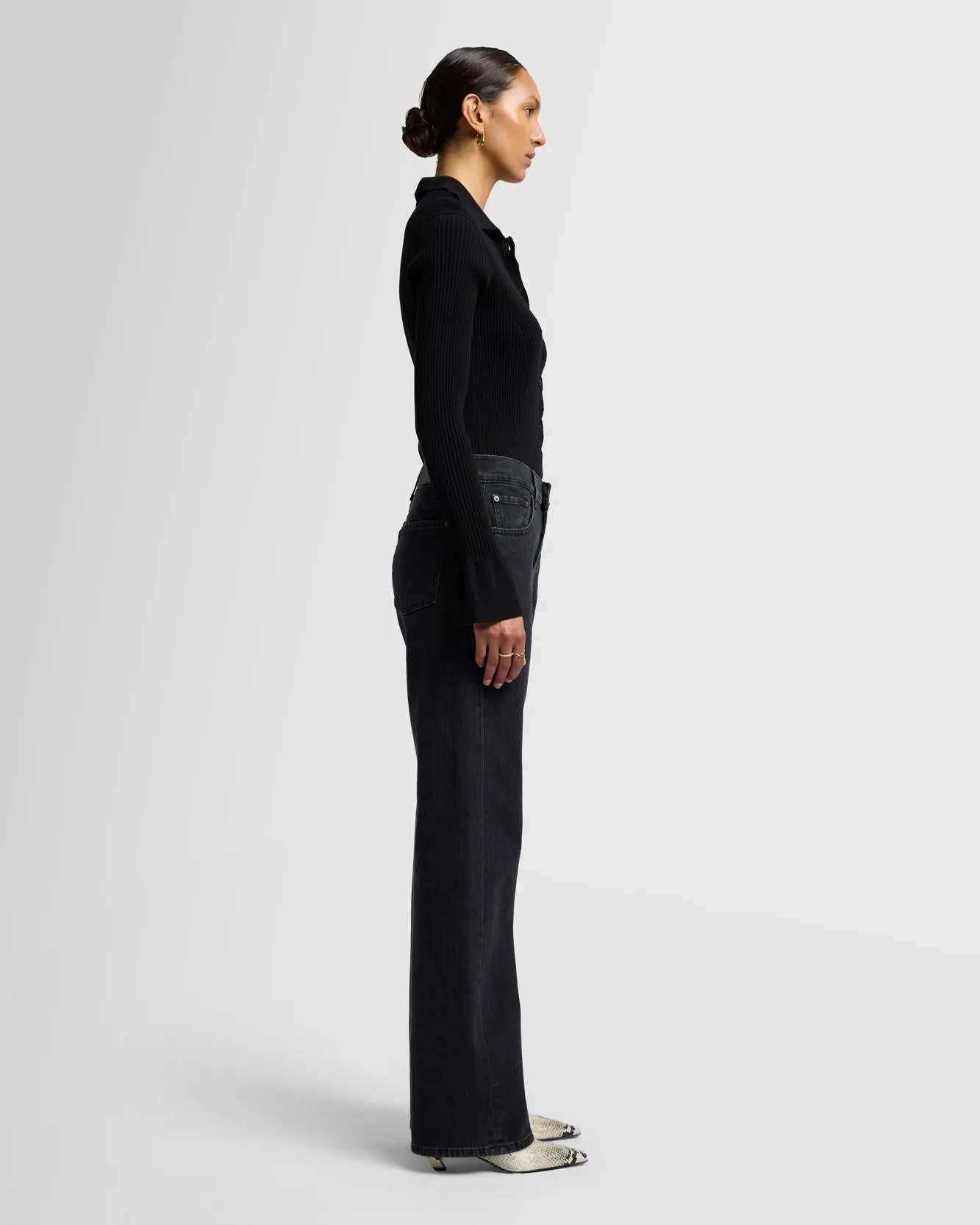MANKIND Tess Trouser in Thunder sold by 7 For All Mankind product image thumbnail 4