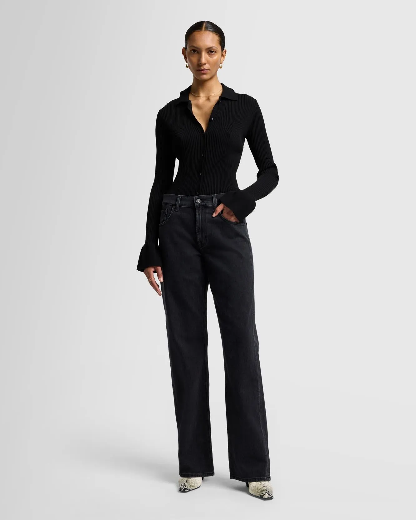 MANKIND Tess Trouser in Thunder sold by 7 For All Mankind