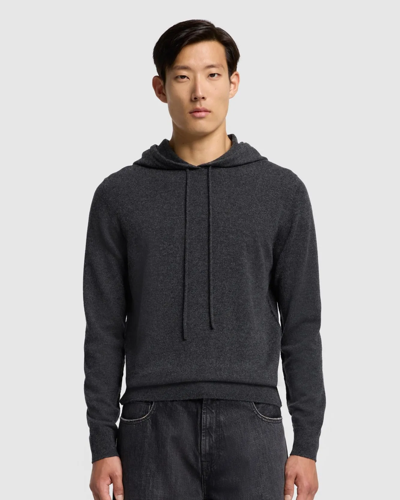 Cashmere Hoodie in Dark Grey sold by 7 For All Mankind