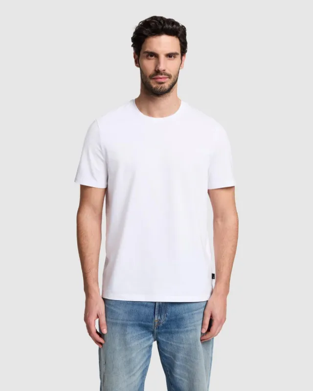 Luxe Performance Tee in White sold by 7 For All Mankind