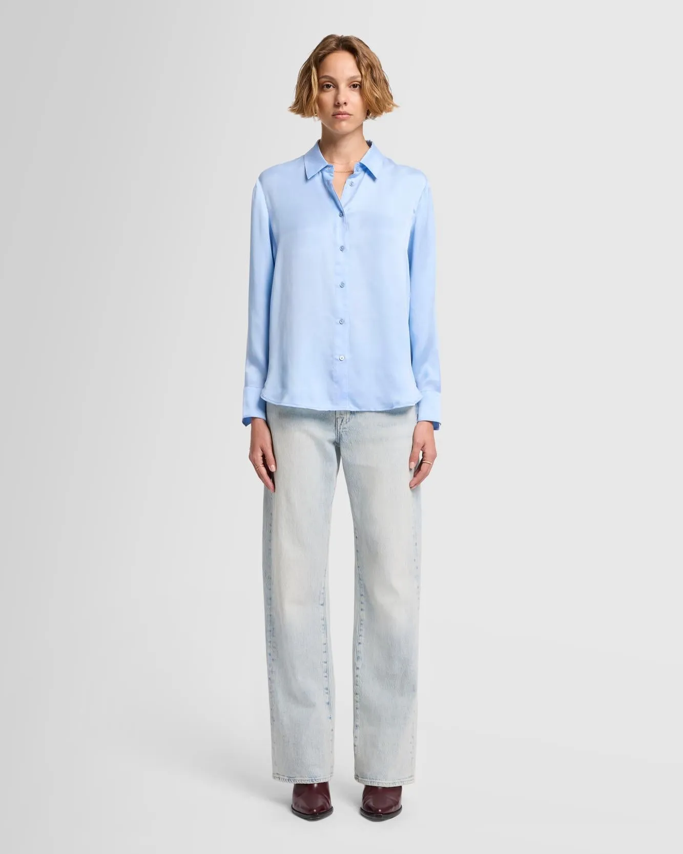 Cupro Shirt in Starburst sold by 7 For All Mankind product image thumbnail 2