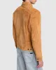 Suede Trucker Jacket in Biscuit sold by 7 For All Mankind