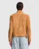 Suede Trucker Jacket in Biscuit sold by 7 For All Mankind
