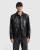 Leather Jacket in Black sold by 7 For All Mankind