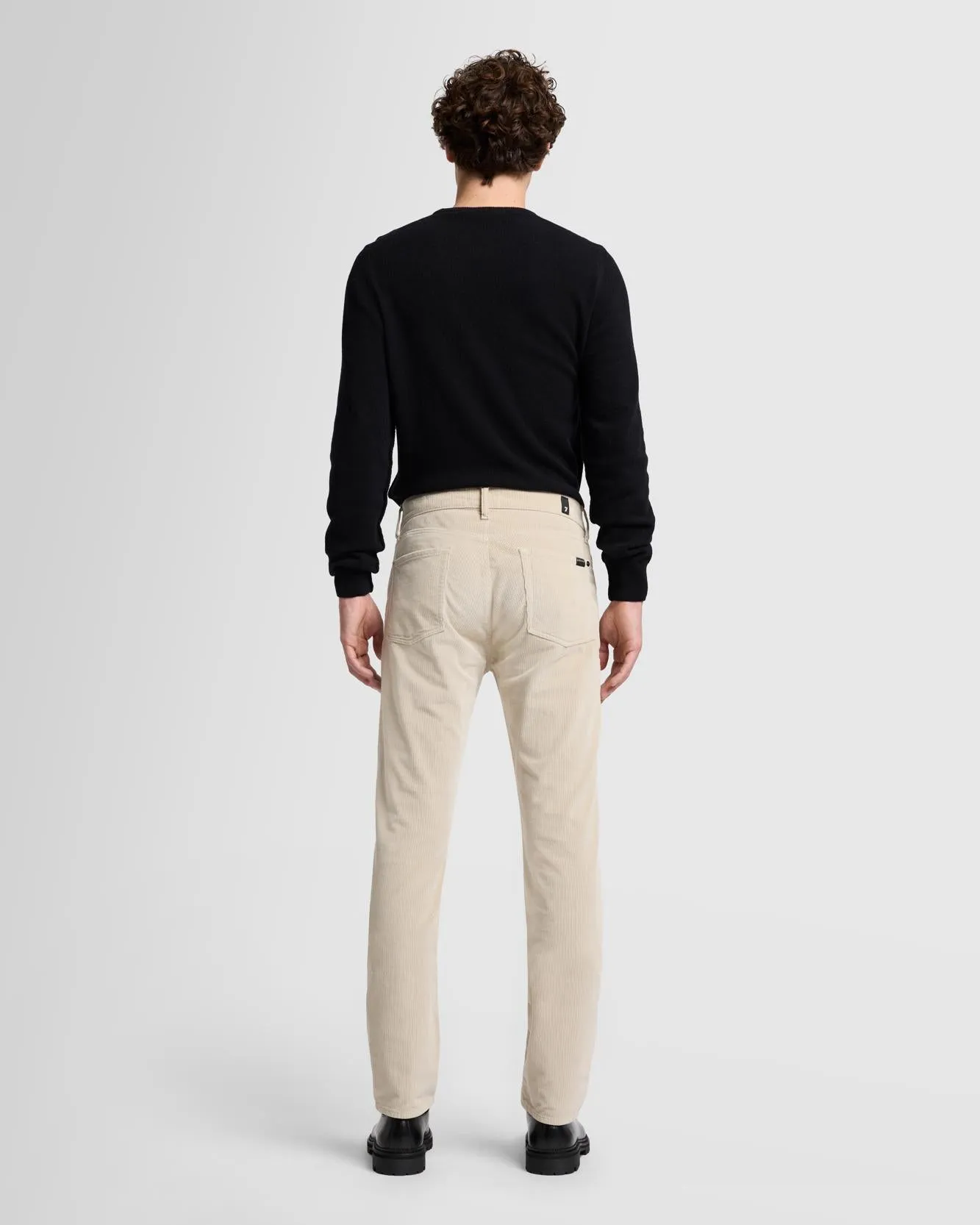 Corduroy Slimmy Tapered in Alabaster sold by 7 For All Mankind product image thumbnail 4