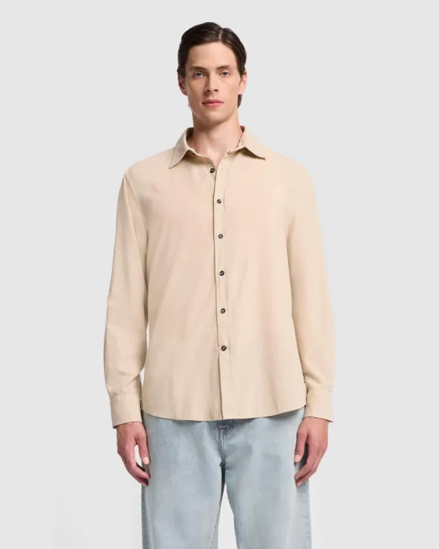 Corduroy Shirt in Alabaster sold by 7 For All Mankind