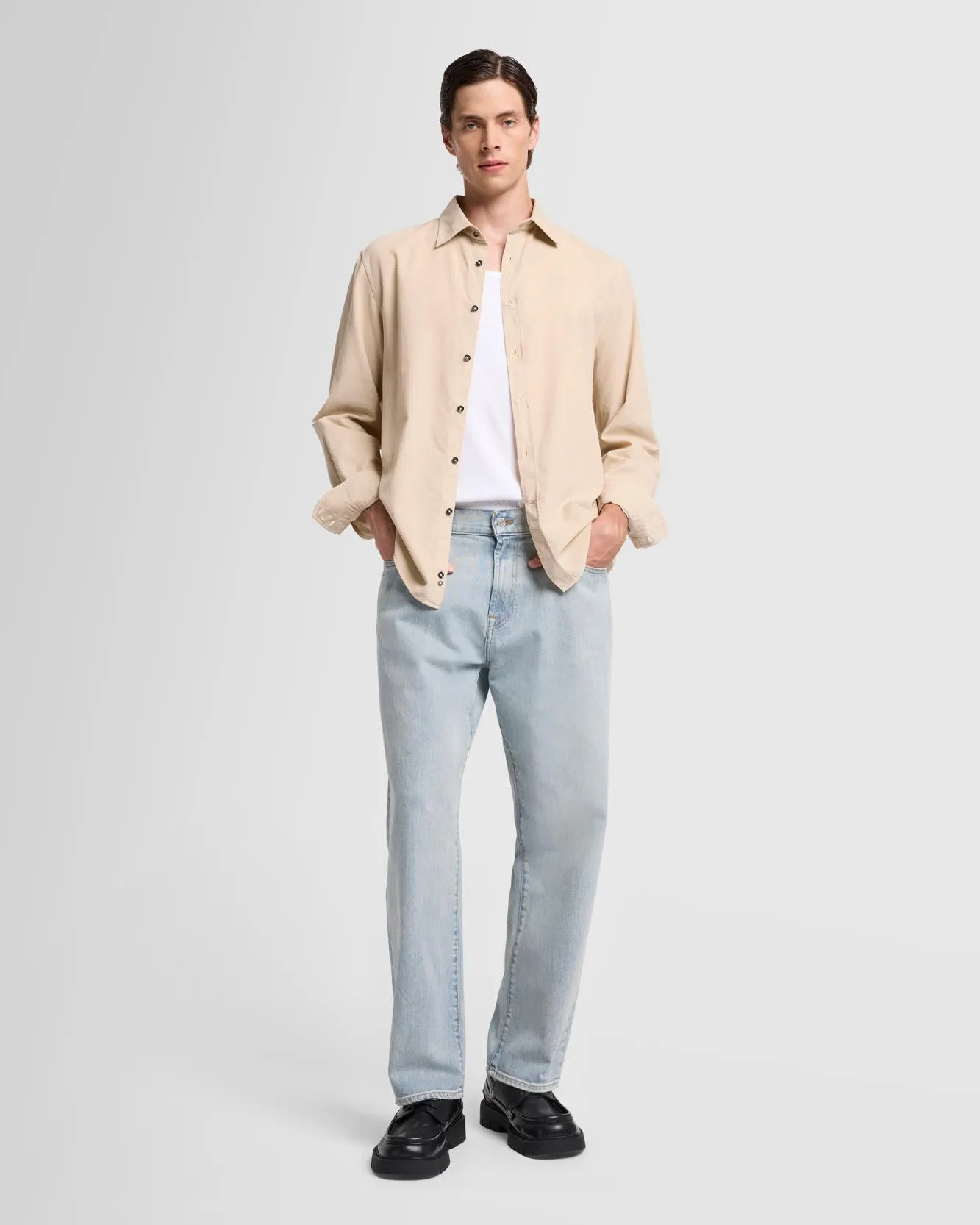 Corduroy Shirt in Alabaster sold by 7 For All Mankind product image thumbnail 2