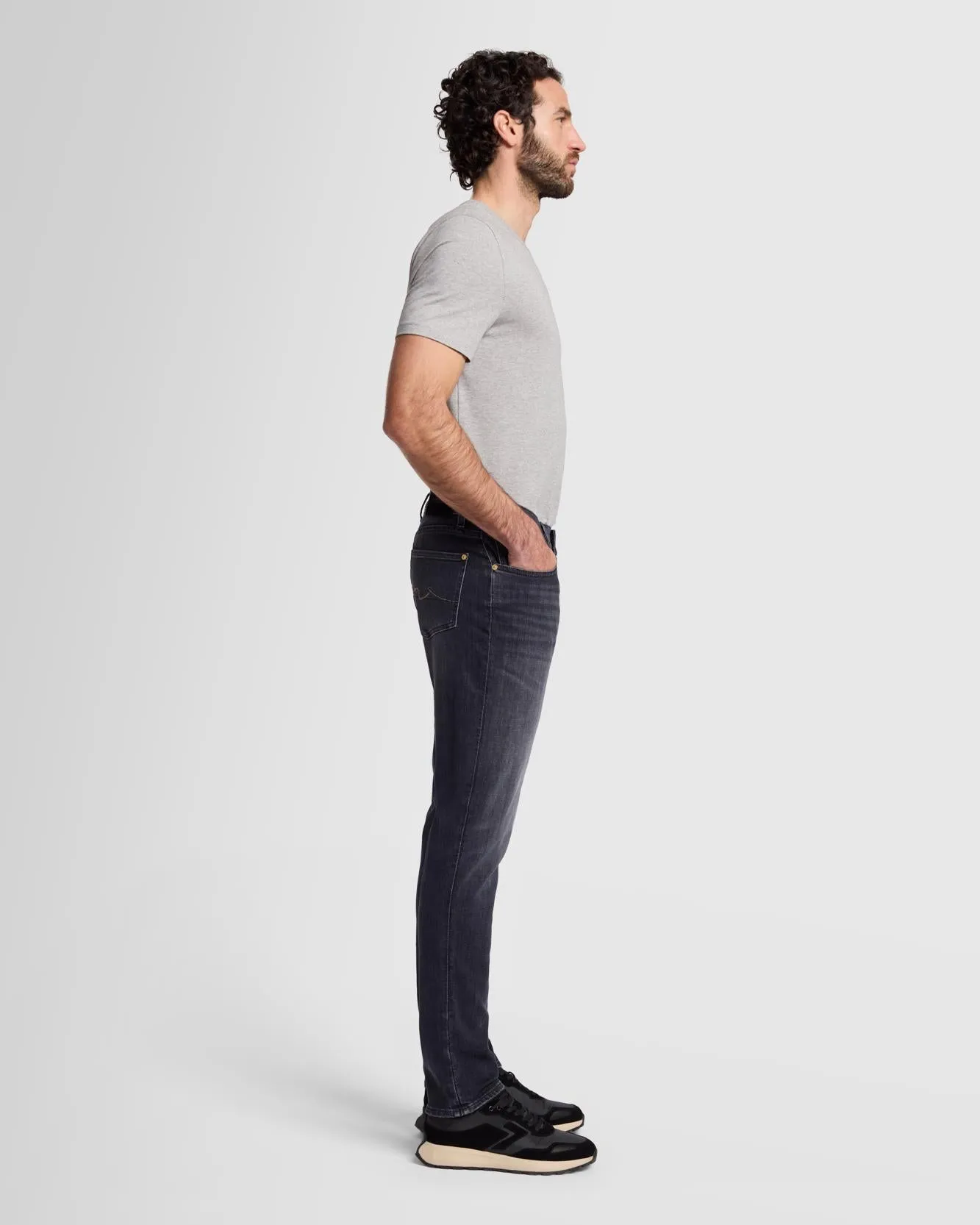 Stretch Teck Slimmy Tapered in Hyphen sold by 7 For All Mankind product image thumbnail 5