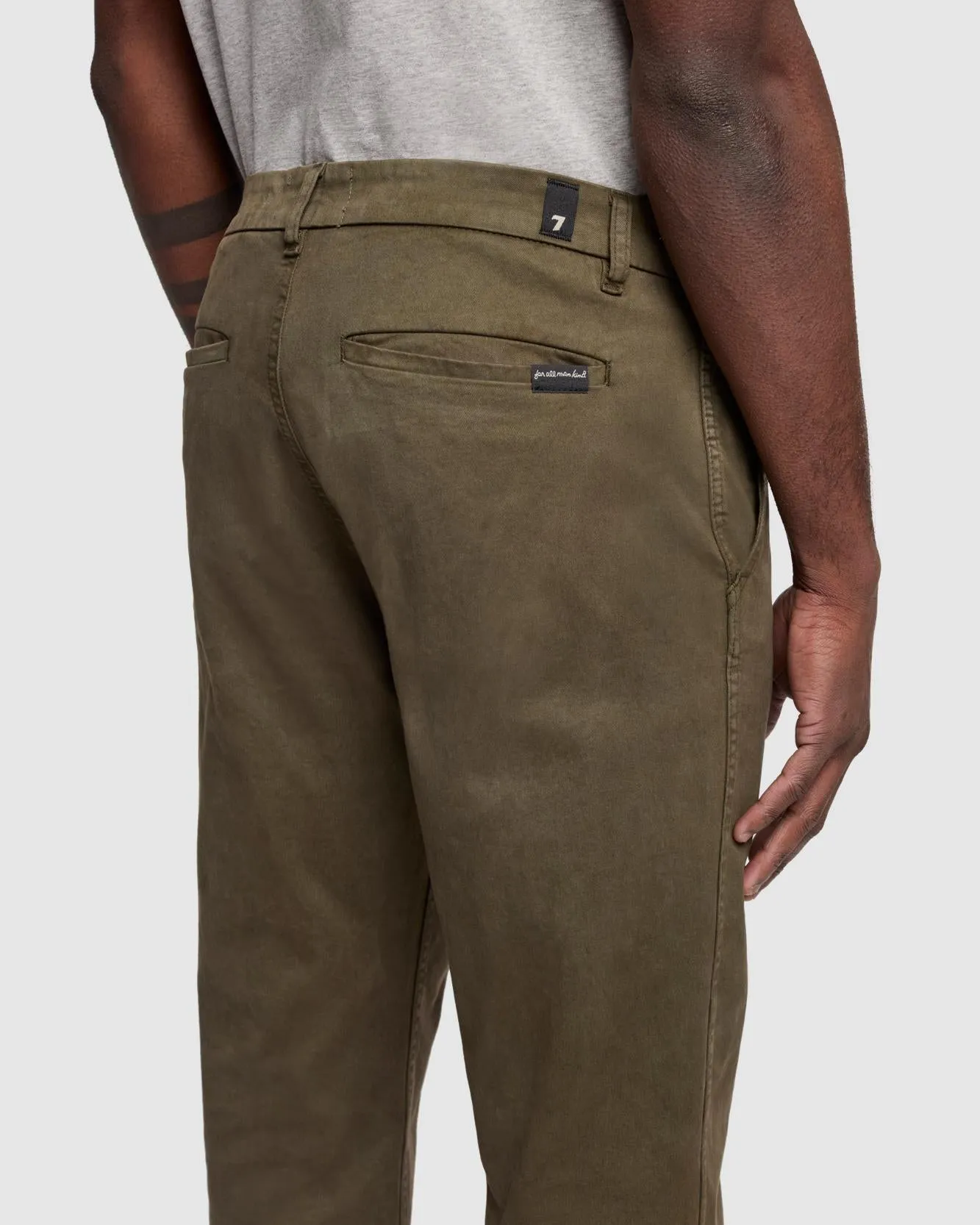 Comfort Twill Chino in Nori Green sold by 7 For All Mankind product image thumbnail 3
