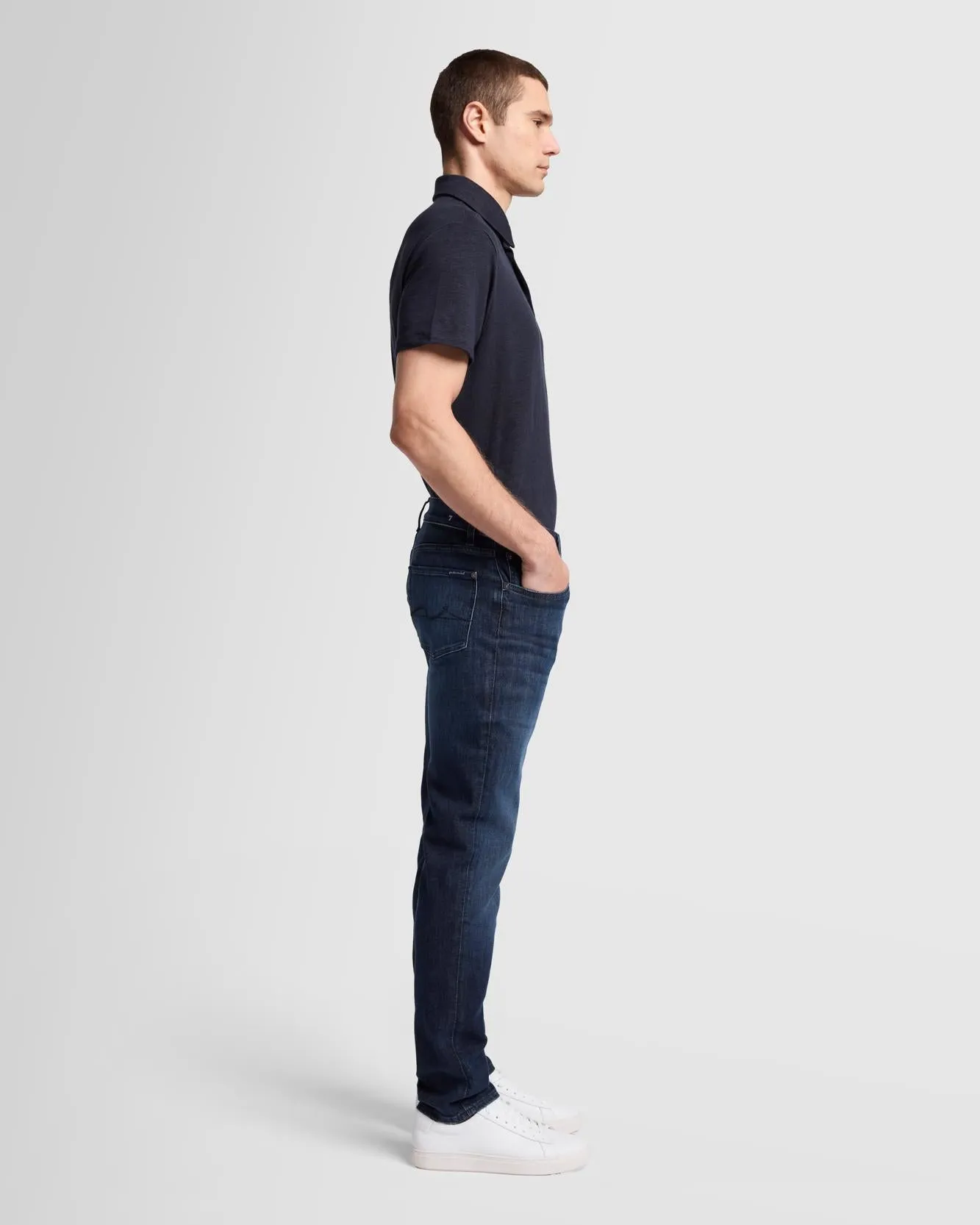 Stretch Tek Slimmy Tapered in Caps Lock sold by 7 For All Mankind product image thumbnail 5