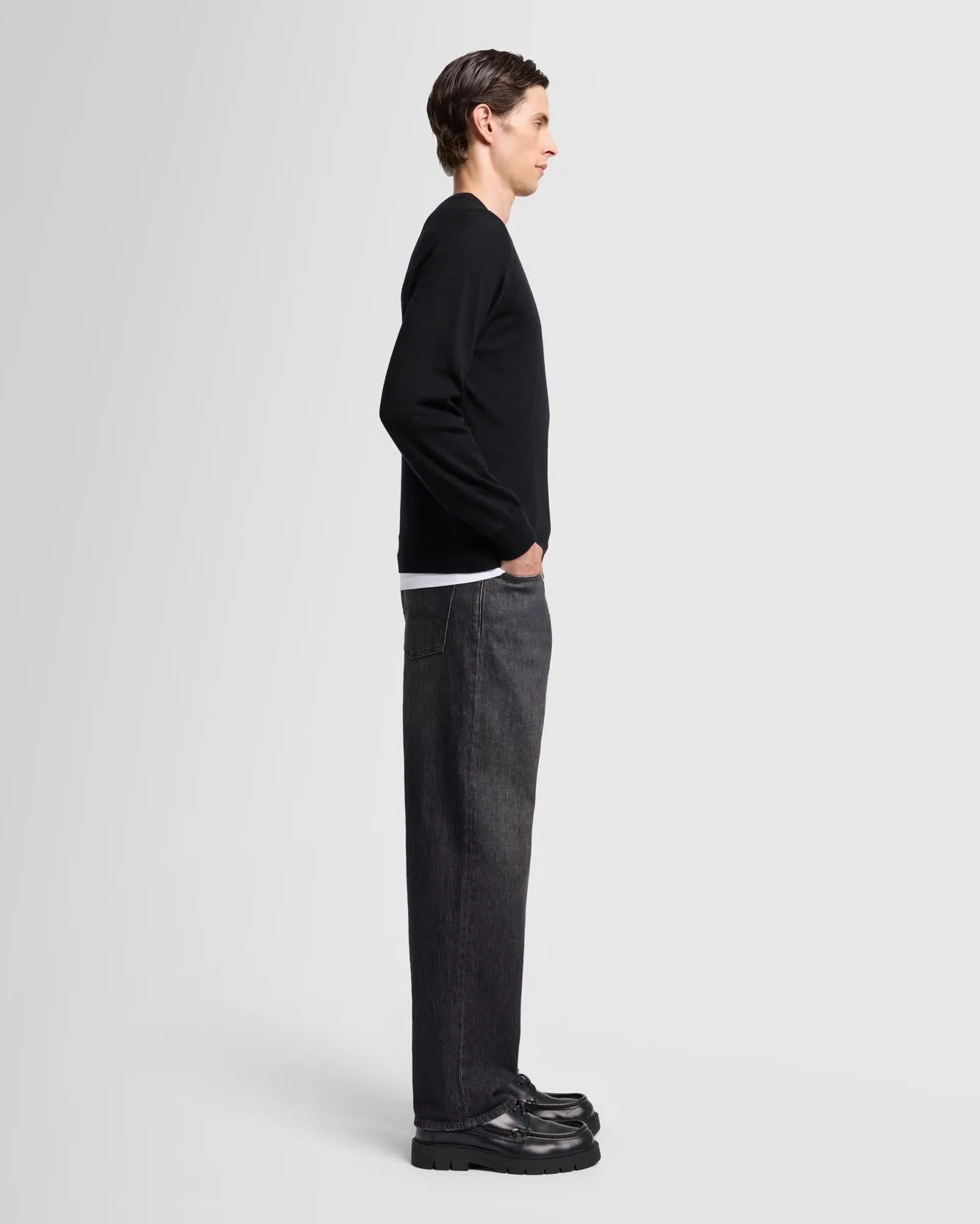 Merino Crewneck in Black sold by 7 For All Mankind product image thumbnail 5