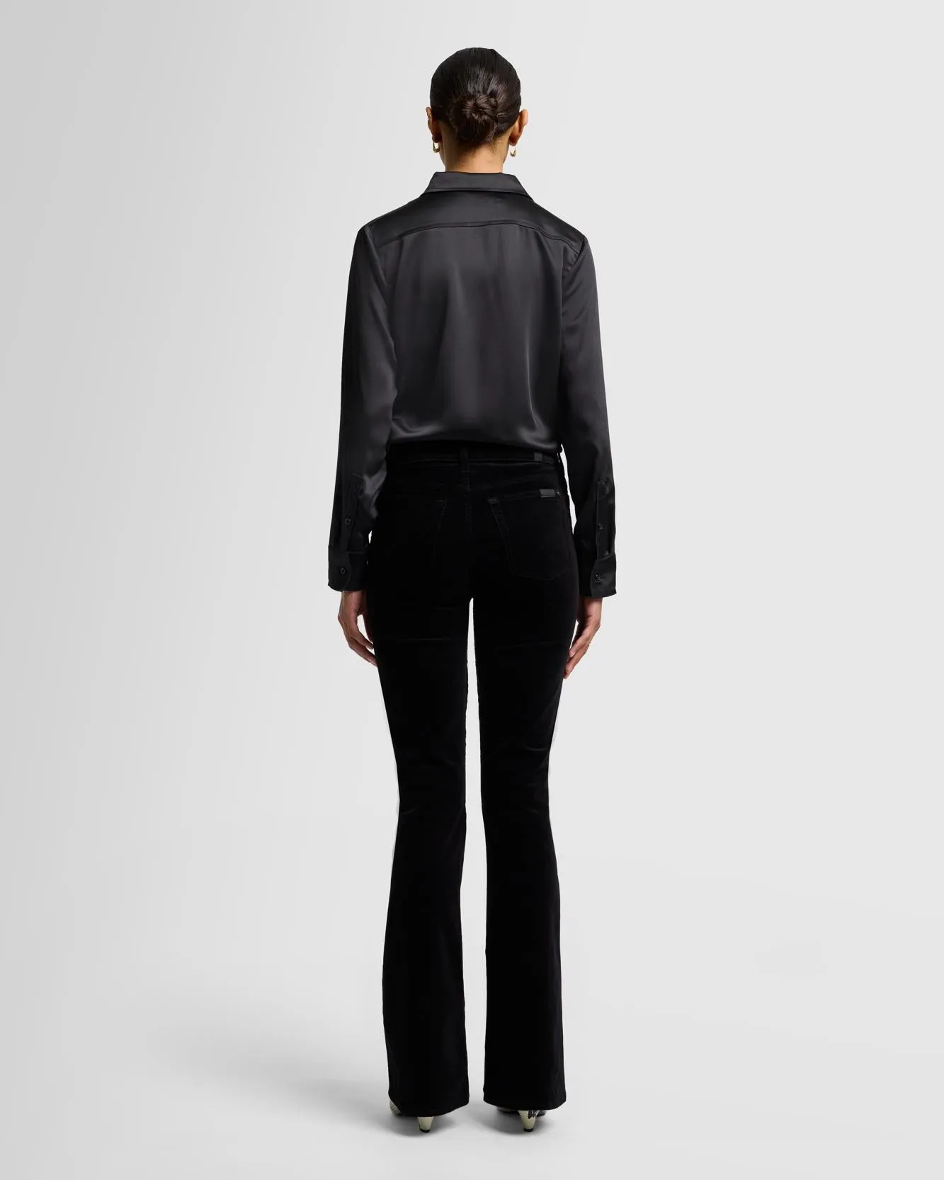 Velvet High Waist Ali in Black sold by 7 For All Mankind product image thumbnail 3
