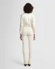Velvet High Waist Skinny in Eggshell sold by 7 For All Mankind