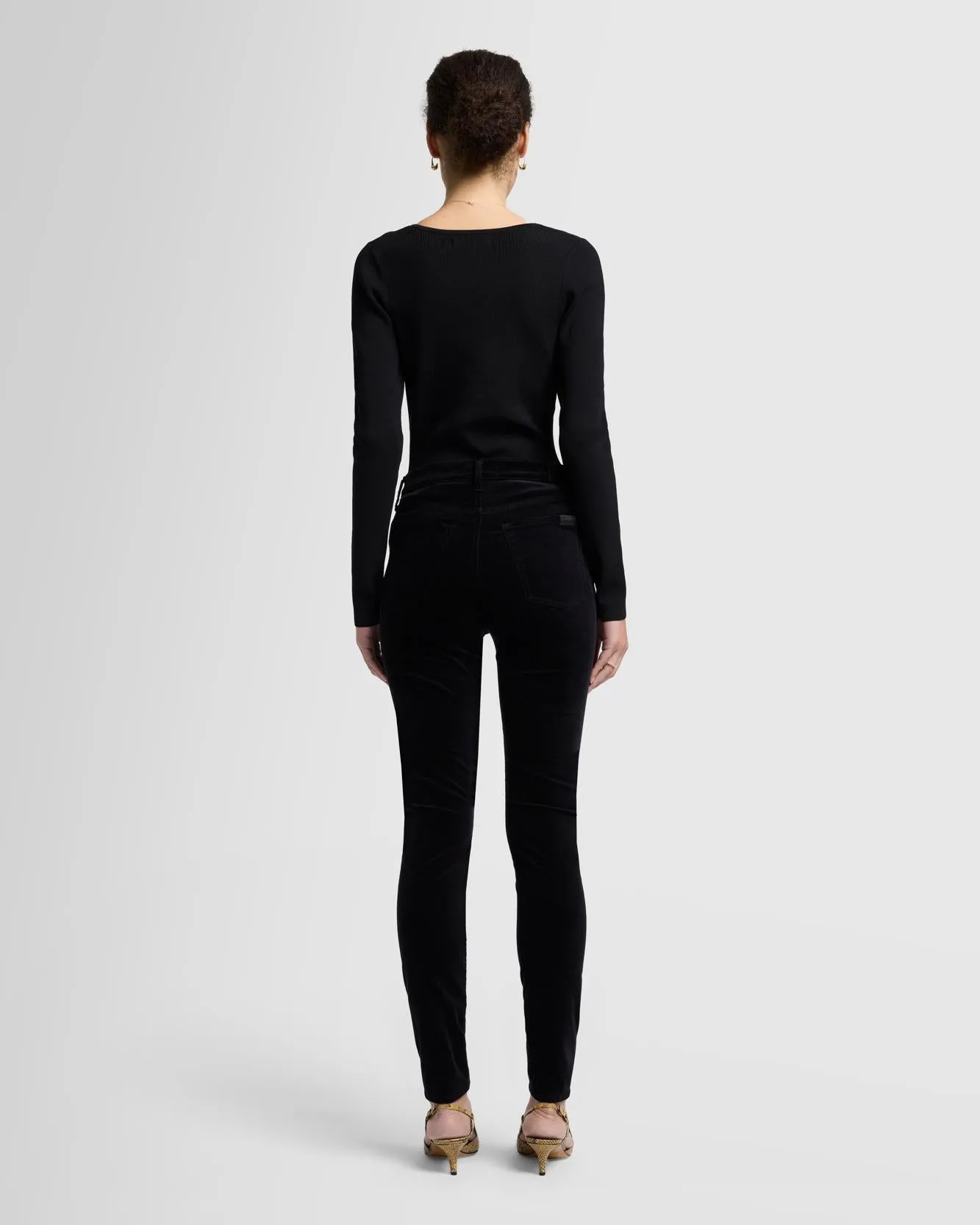 Velvet High Waist Skinny in Black sold by 7 For All Mankind product image thumbnail 4