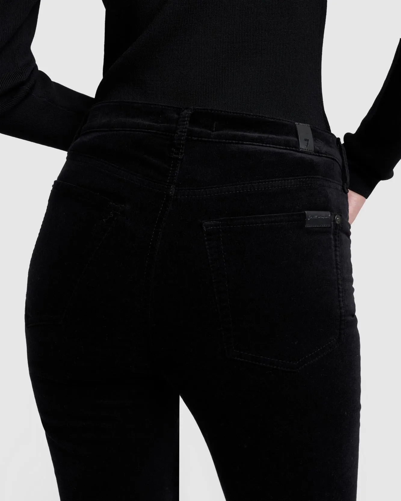 Velvet High Waist Skinny in Black sold by 7 For All Mankind product image thumbnail 5