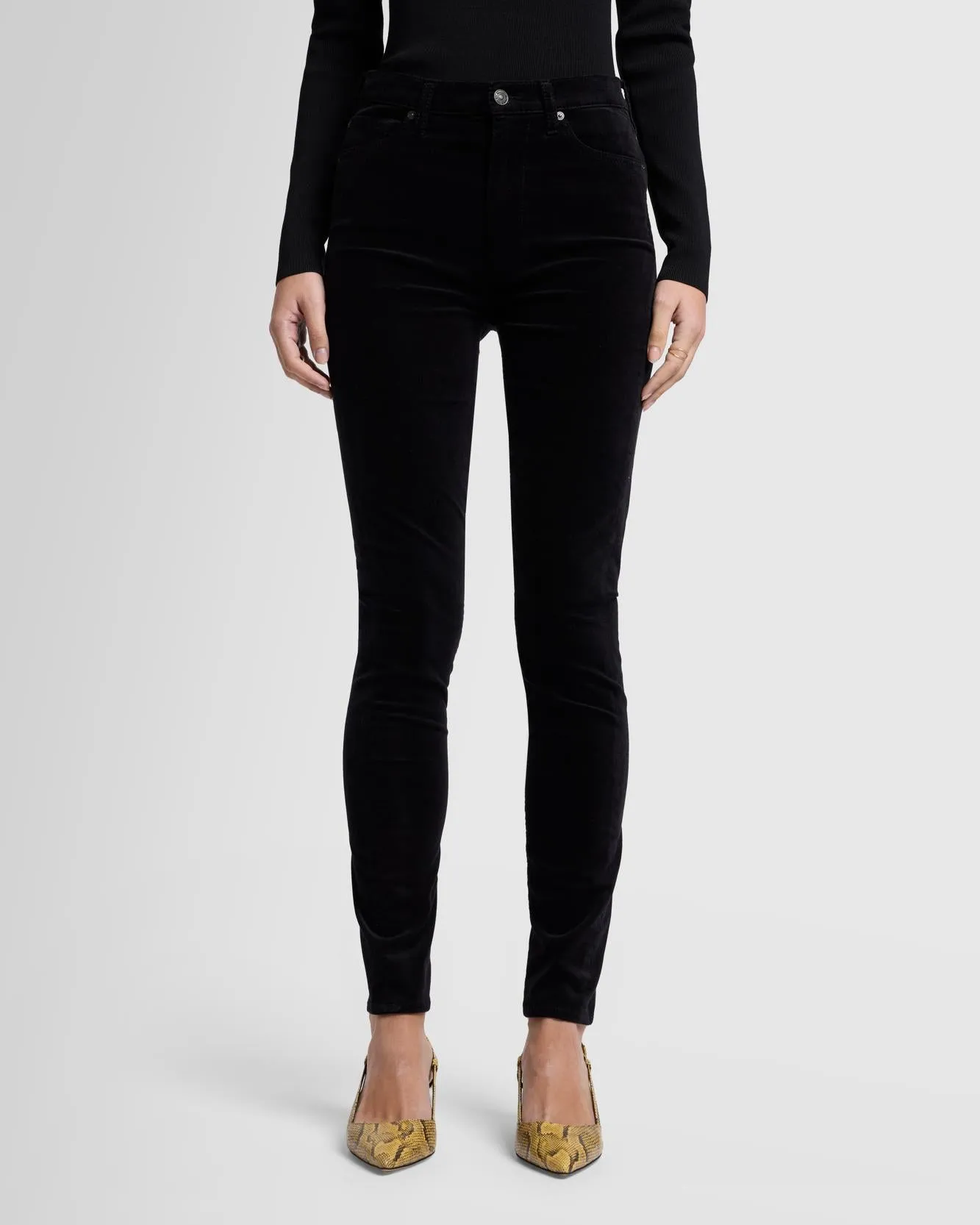 Velvet High Waist Skinny in Black sold by 7 For All Mankind product image thumbnail 2