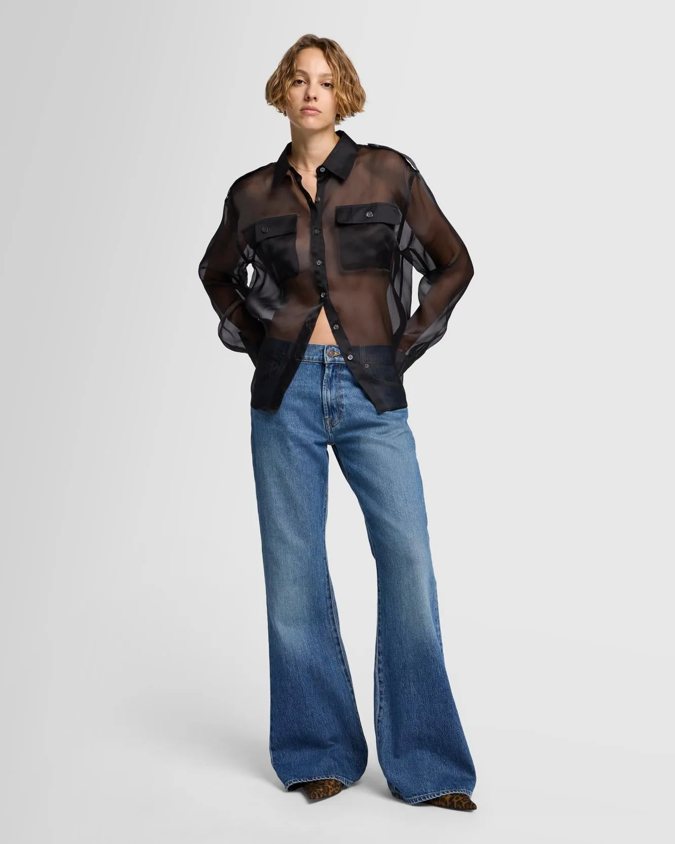 MANKIND Spencer Flare in Jasper sold by 7 For All Mankind