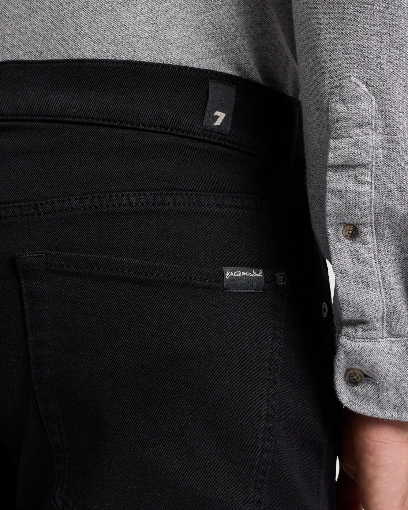 Left Hand The Straight in True Black sold by 7 For All Mankind product image thumbnail 3