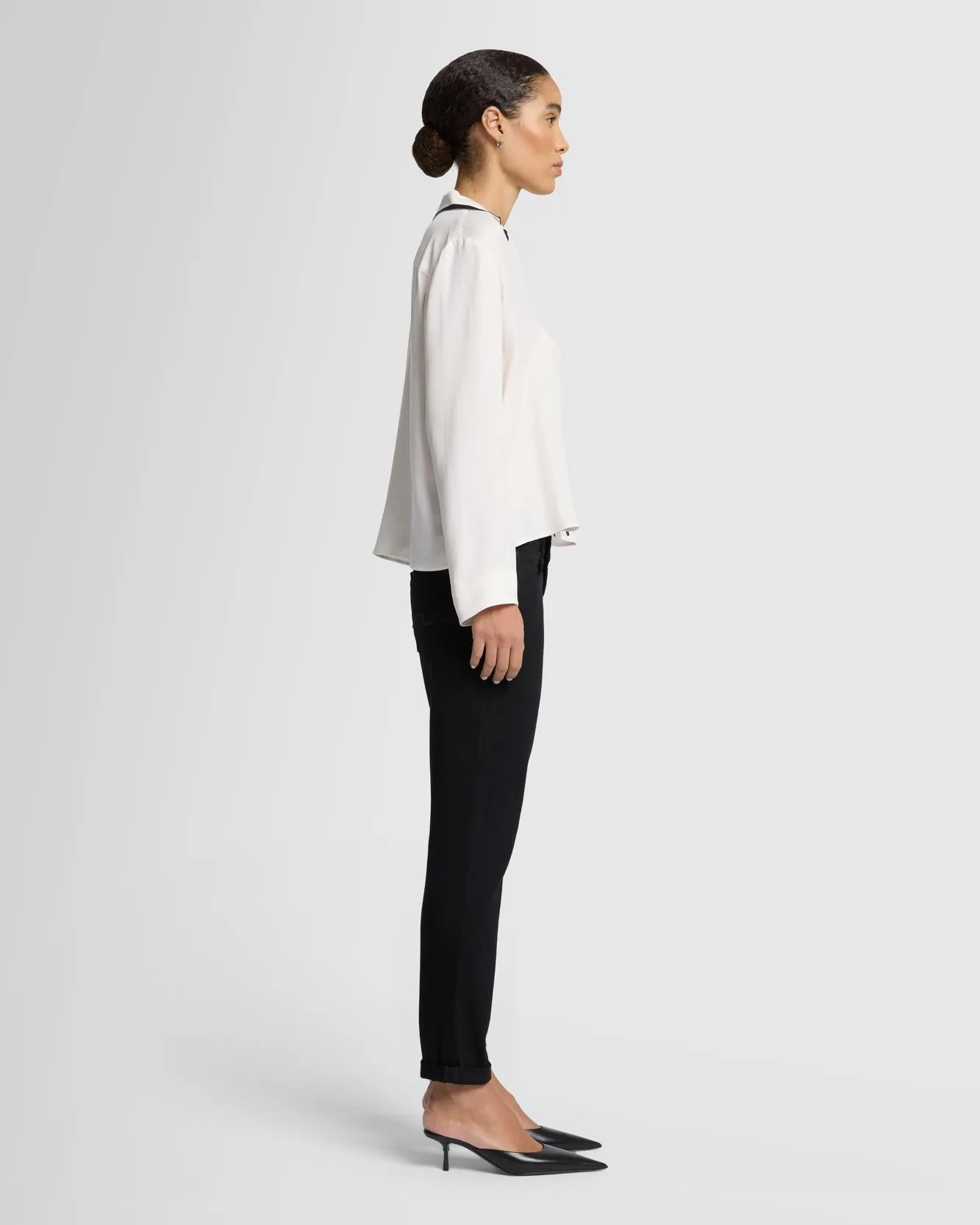 Josefina Boyfriend in Black sold by 7 For All Mankind product image thumbnail 4