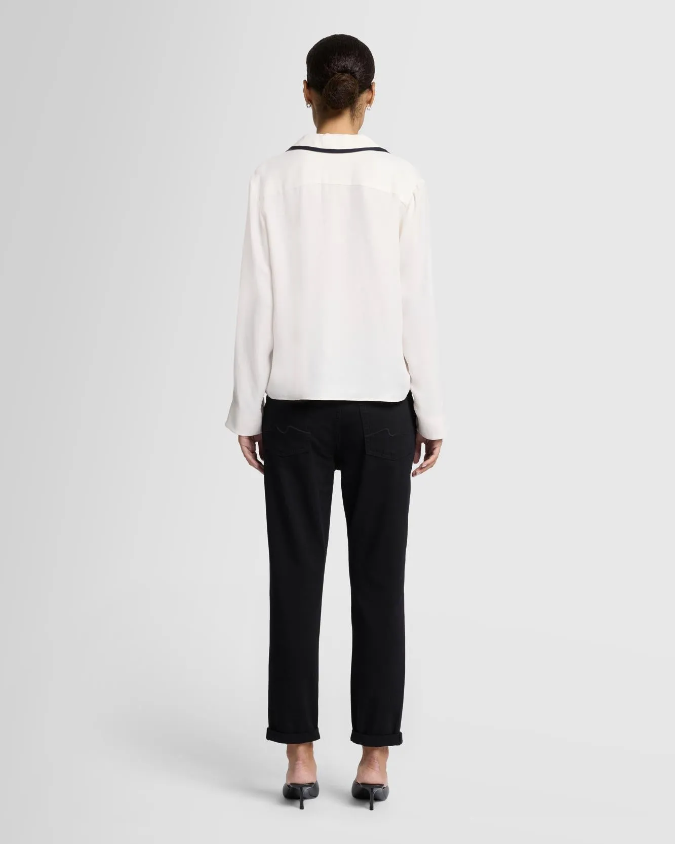 Josefina Boyfriend in Black sold by 7 For All Mankind product image thumbnail 5