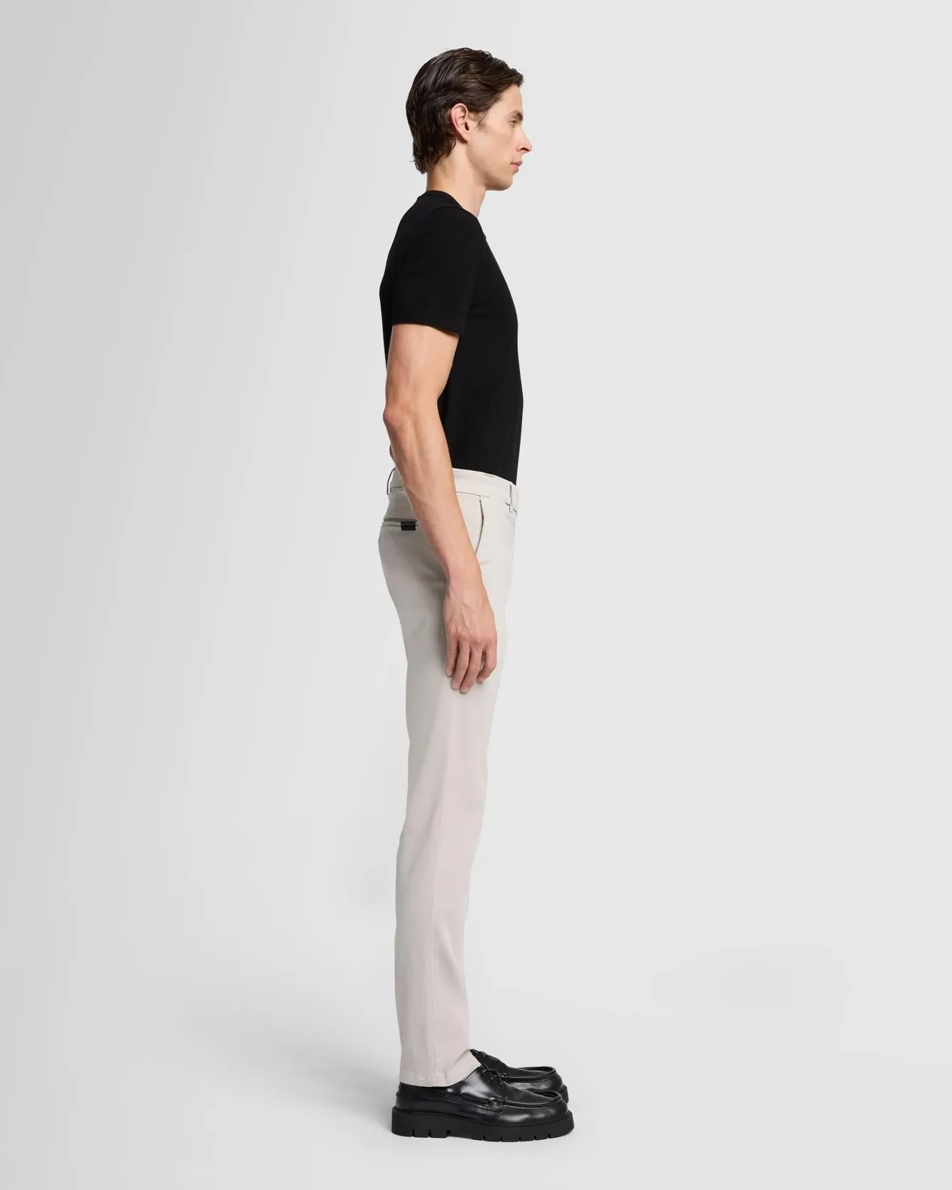Luxe Performance Sateen Slimmy Chino in Rocks sold by 7 For All Mankind product image thumbnail 4