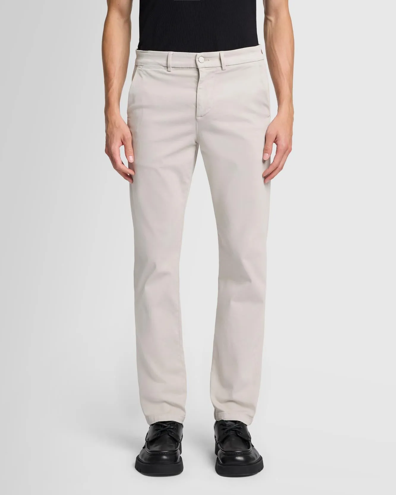 Luxe Performance Sateen Slimmy Chino in Rocks sold by 7 For All Mankind product image thumbnail 2