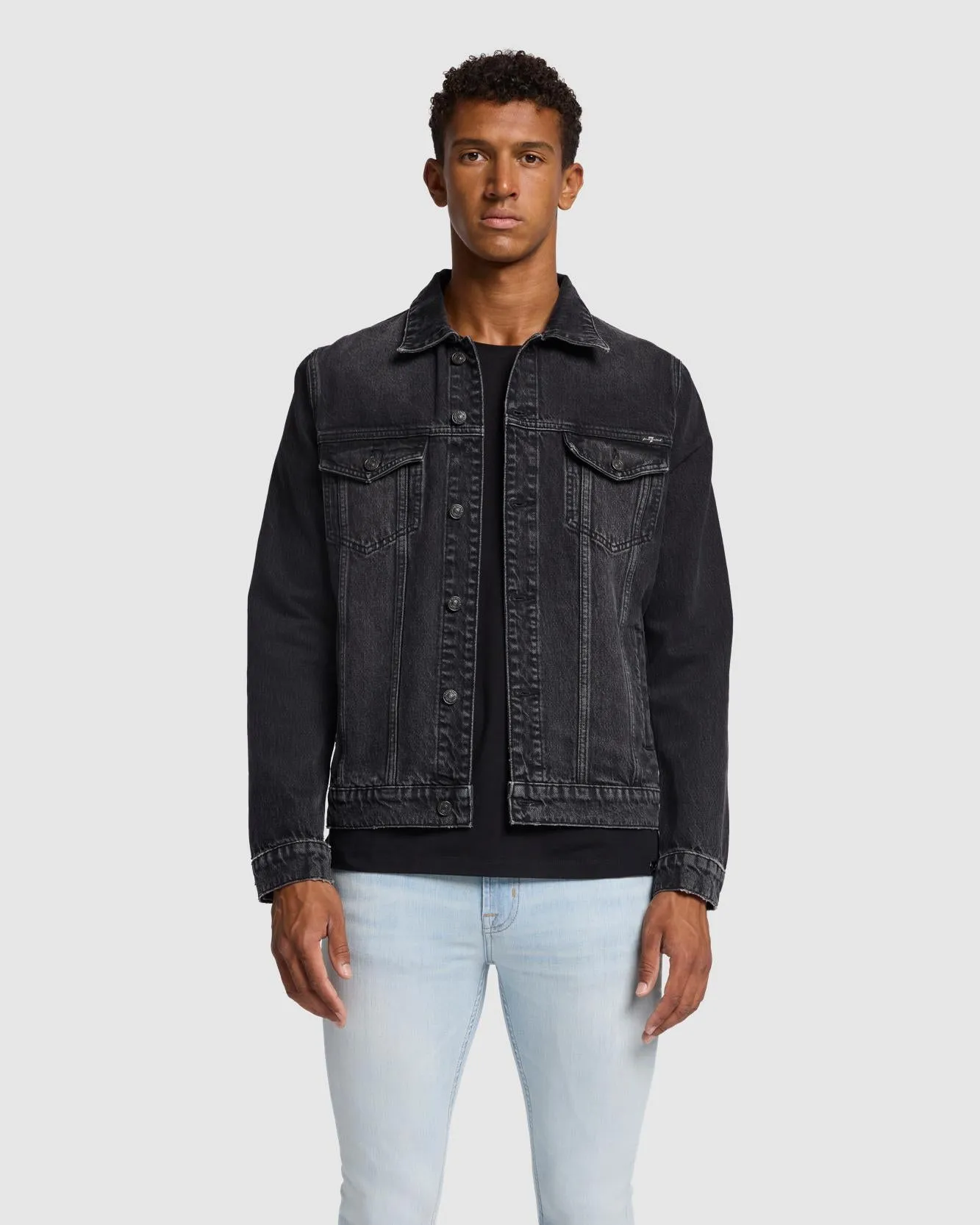 Perfect Trucker Jacket in Koto sold by 7 For All Mankind