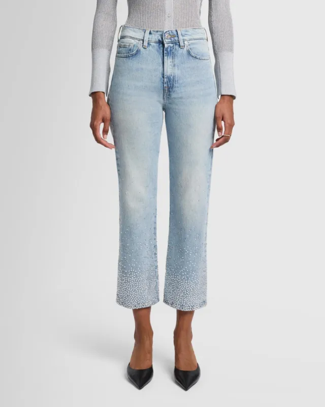 Logan Embellished Stovepipe in Juicy made by 7 For All Mankind