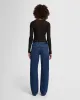 Sheer Long Sleeve Tee in Black sold by 7 For All Mankind
