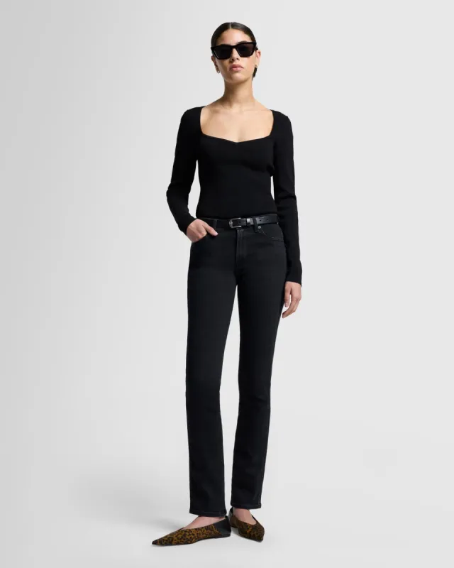 Slim Illusion Kimmie Straight in Saturday Night sold by 7 For All Mankind