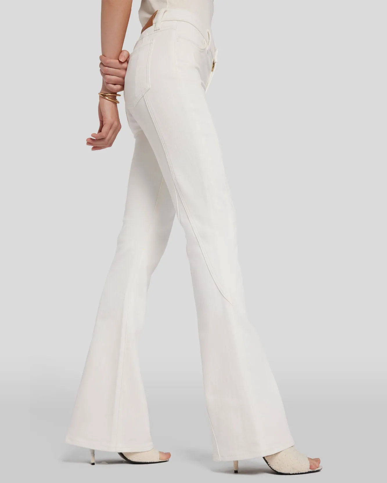 Seamed High Waist Ali in Sunny sold by 7 For All Mankind product image thumbnail 3