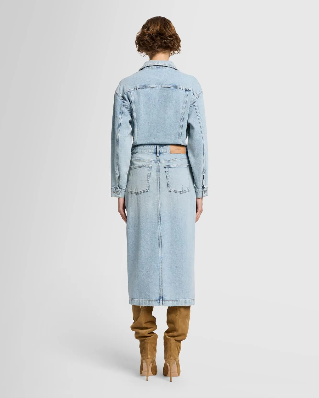 MANKIND Relaxed Denim Dress in Sahara sold by 7 For All Mankind product image thumbnail 4