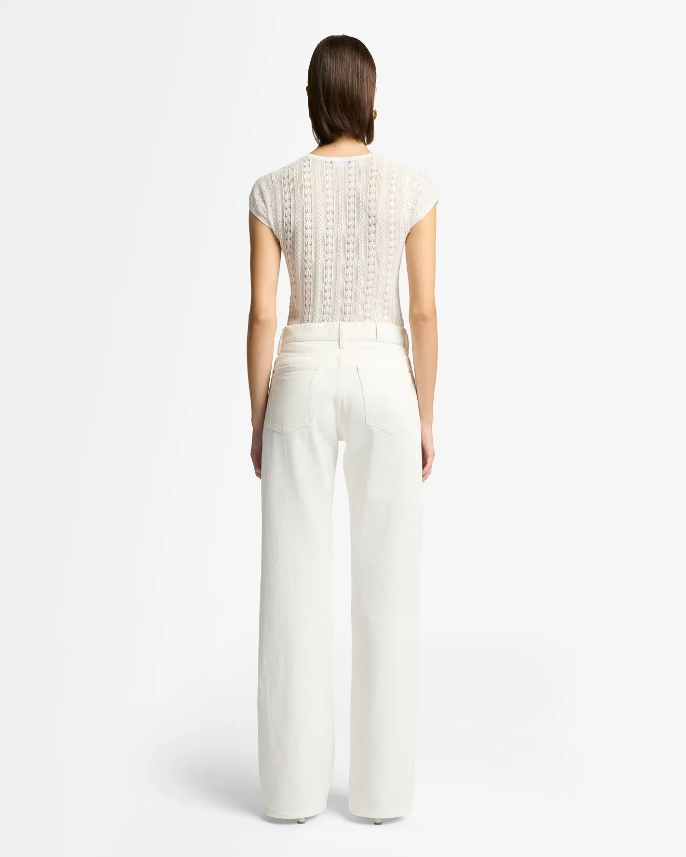 MANKIND Tess Trouser in Milky Way sold by 7 For All Mankind product image thumbnail 5