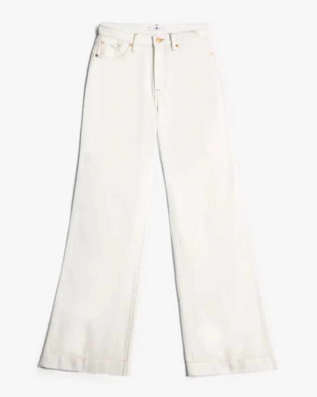 Tailorless Denim Lustre Modern Dojo in Blanc sold by 7 For All Mankind