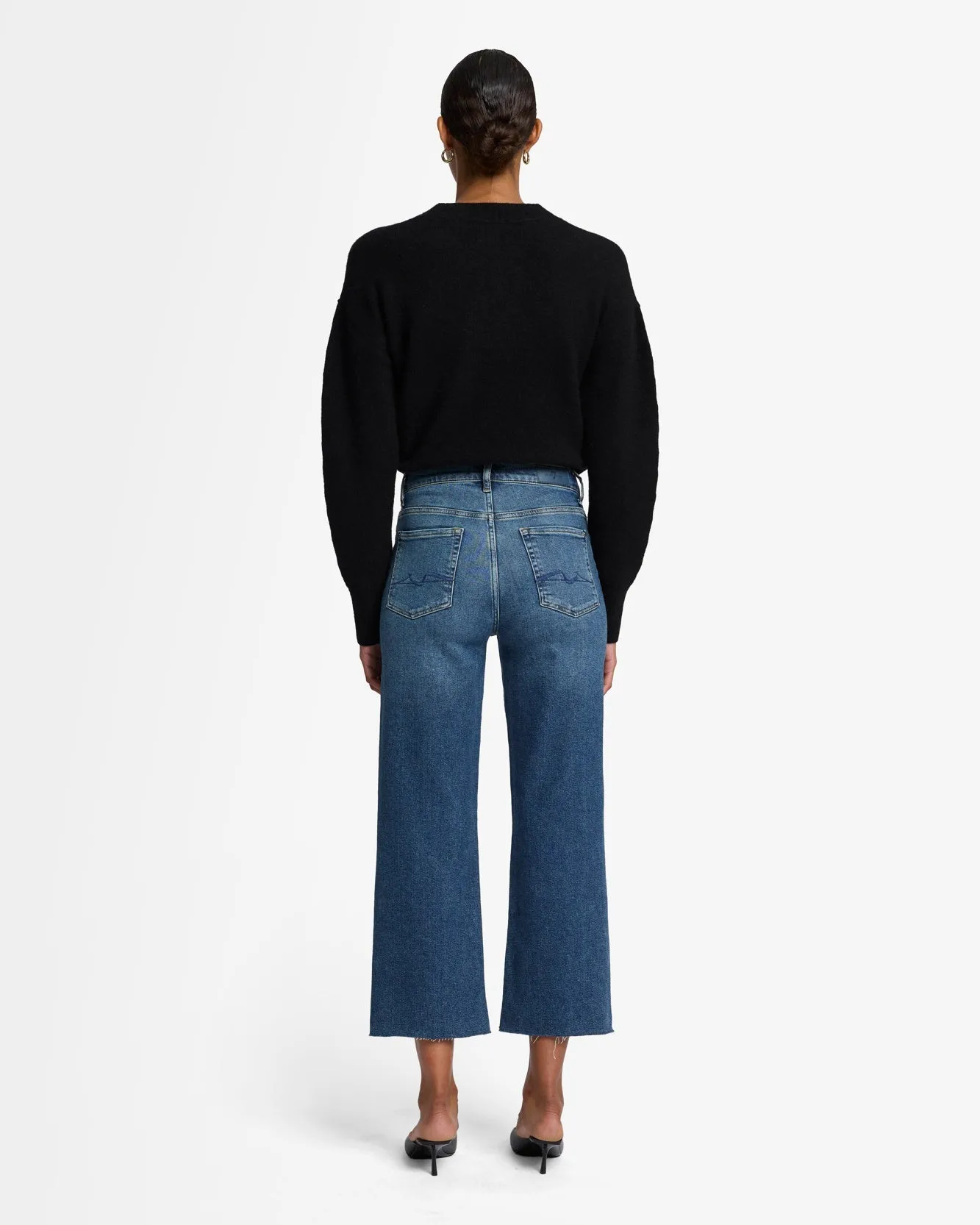 Luxe Vintage Cropped Alexa in Bay sold by 7 For All Mankind product image thumbnail 4