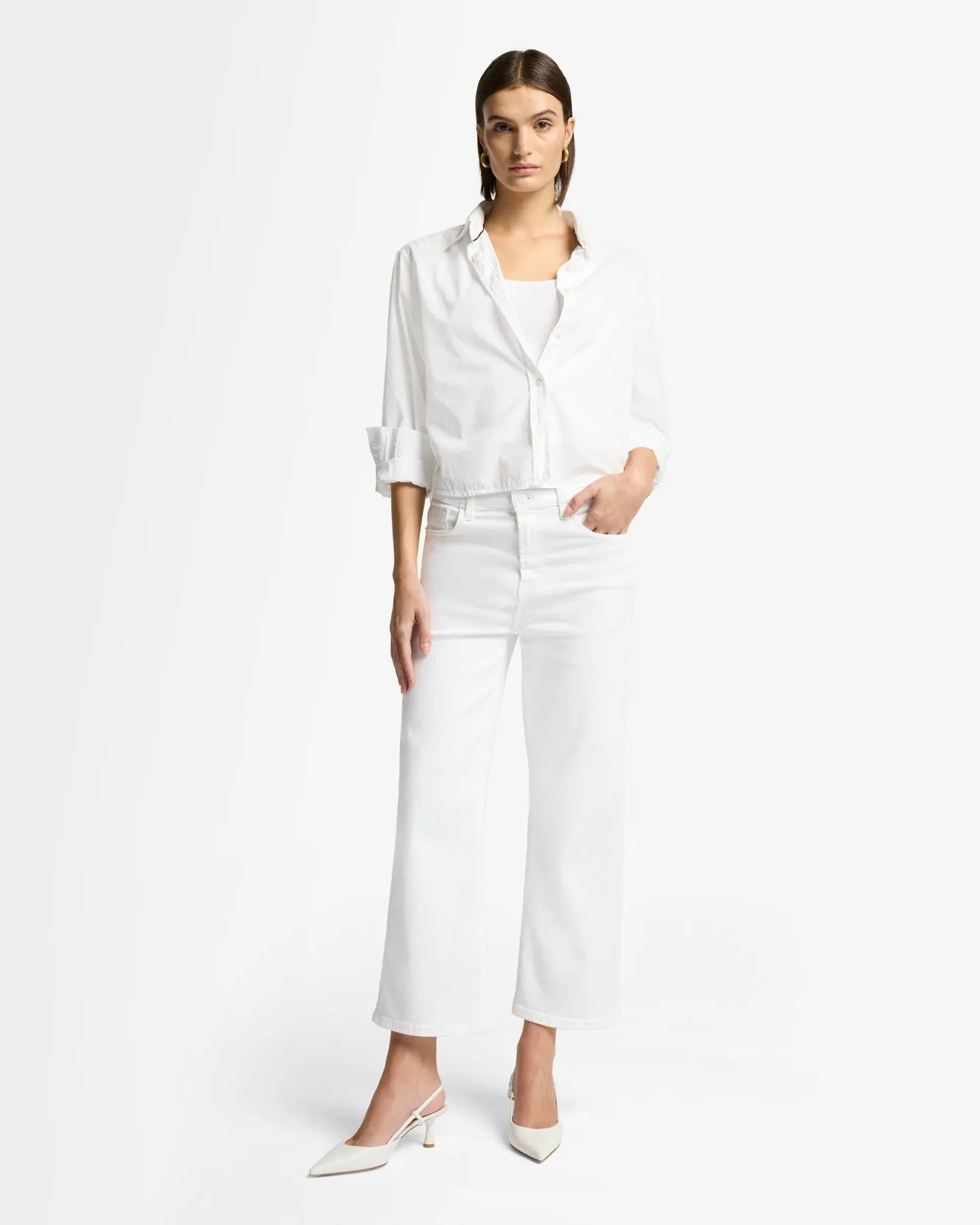 Luxe Vintage Cropped Alexa in Soleil sold by 7 For All Mankind product image thumbnail 2