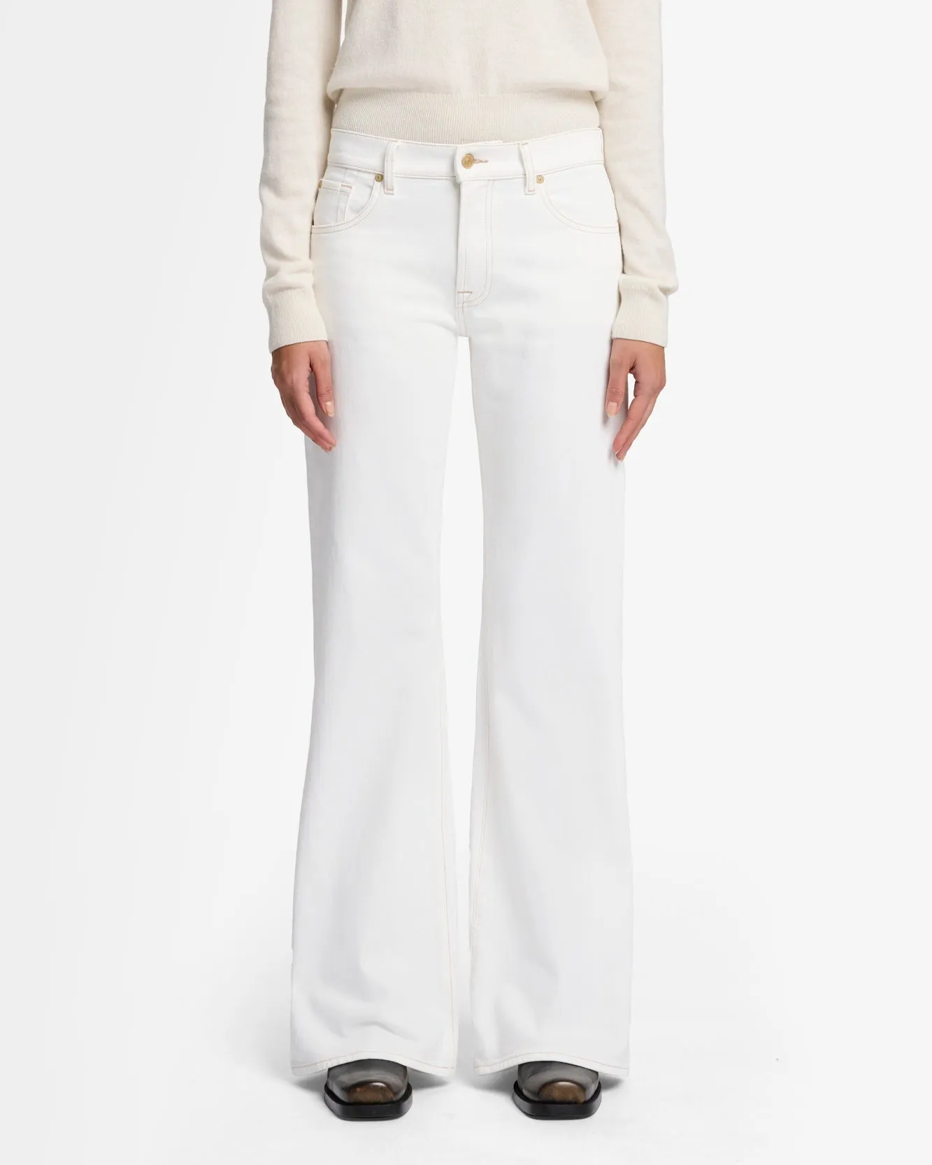 MANKIND Spencer Flare in Milky Way sold by 7 For All Mankind product image thumbnail 2