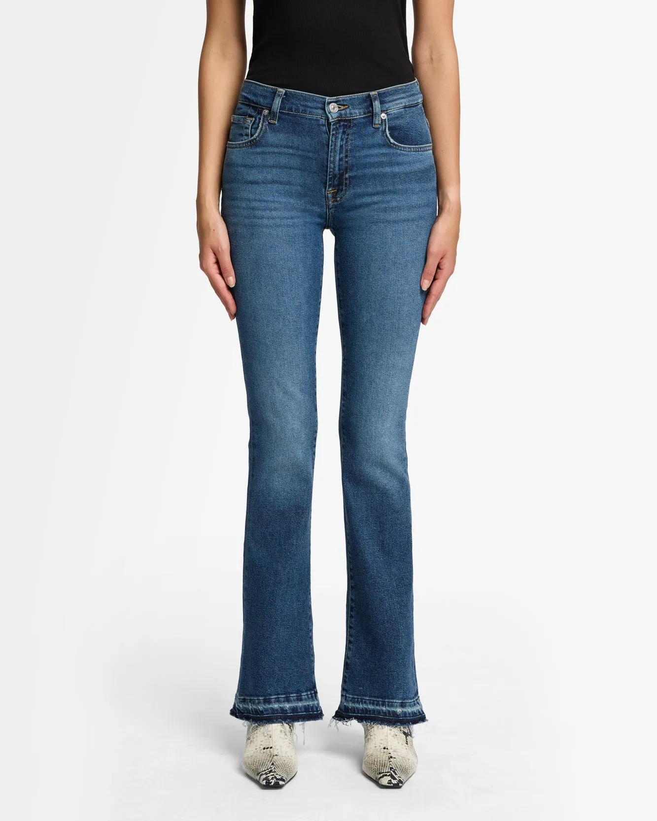 Tailorless Luxe Vintage Denim Original Bootcut in Bay sold by 7 For All Mankind product image thumbnail 3