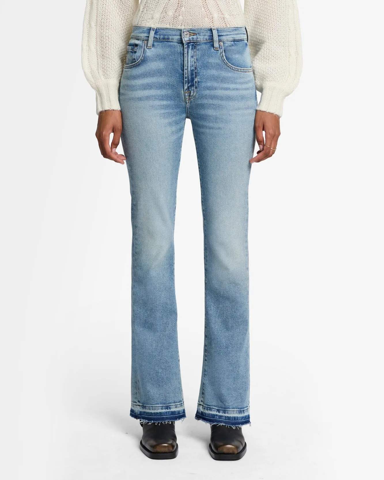 Tailorless Luxe Vintage Original Bootcut in Amuse Me sold by 7 For All Mankind product image thumbnail 3