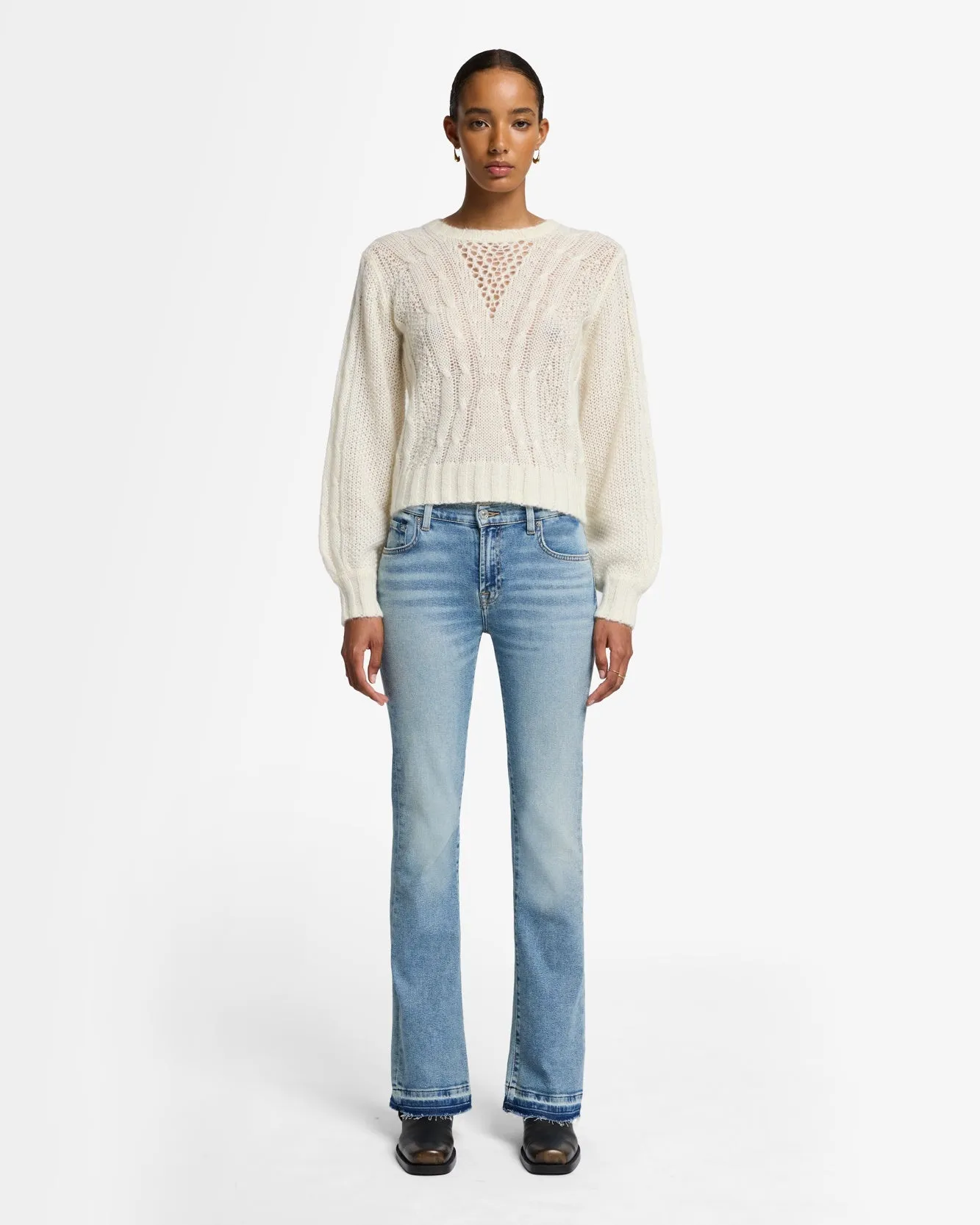 Tailorless Luxe Vintage Original Bootcut in Amuse Me sold by 7 For All Mankind product image thumbnail 2