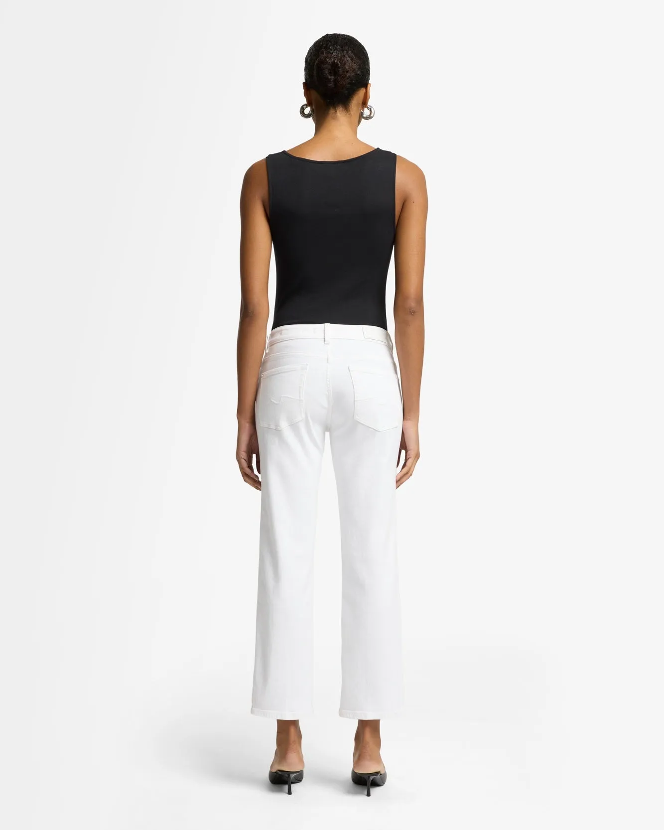 Luxe Vintage Calie Straight Ankle in Soleil sold by 7 For All Mankind product image thumbnail 5