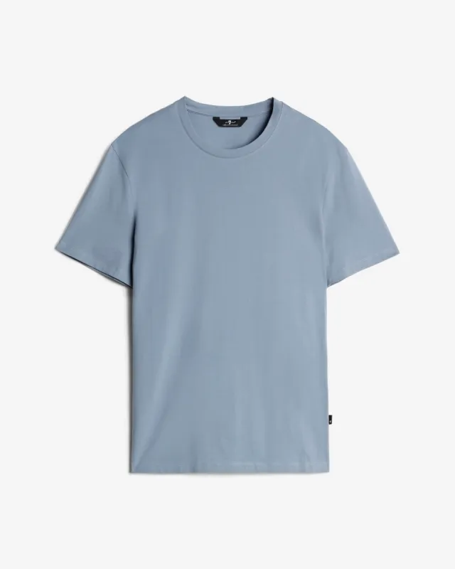 Luxe Performance Tee in Slate Blue sold by 7 For All Mankind