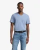 Luxe Performance V-Neck Tee in Slate Blue sold by 7 For All Mankind