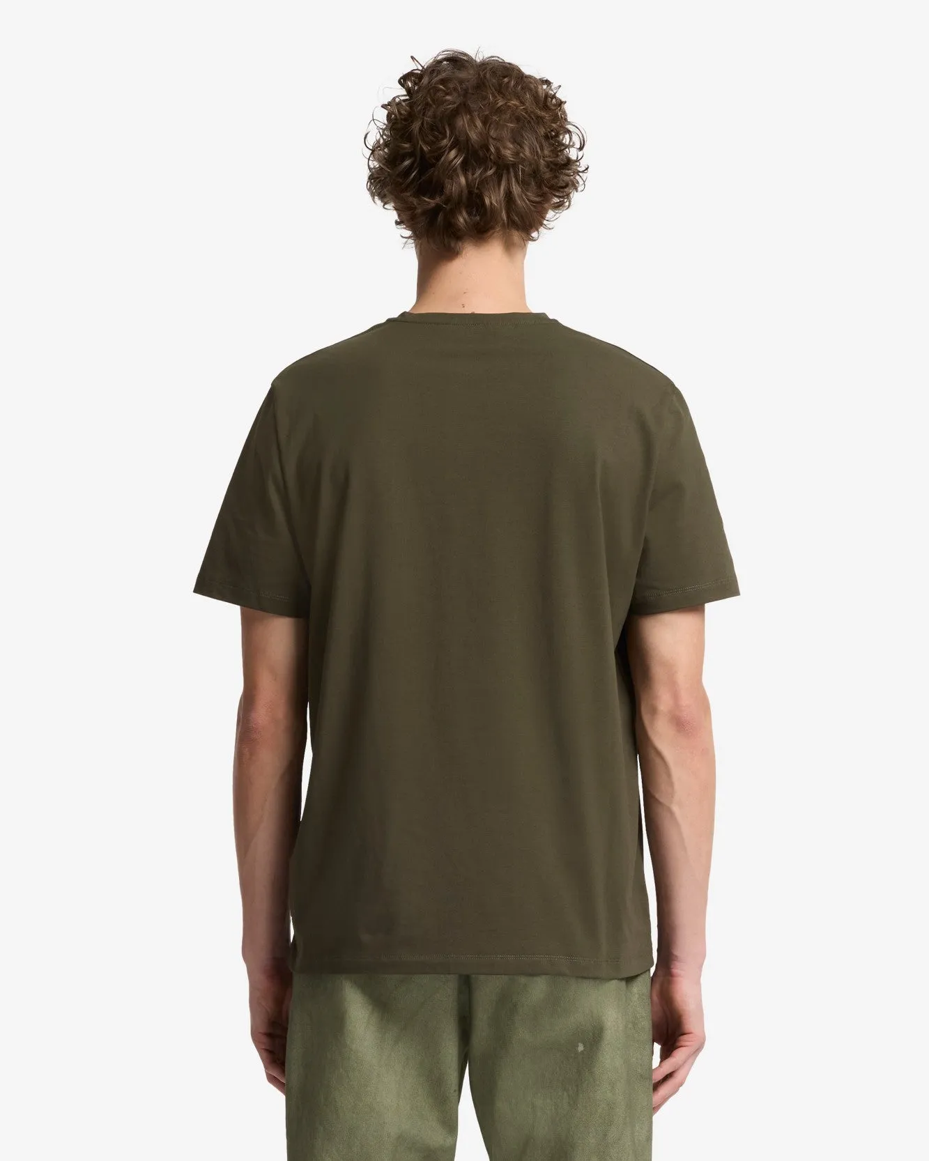 Luxe Performance V-Neck Tee in Forest Green sold by 7 For All Mankind product image thumbnail 5