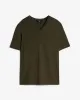 Luxe Performance V-Neck Tee in Forest Green sold by 7 For All Mankind