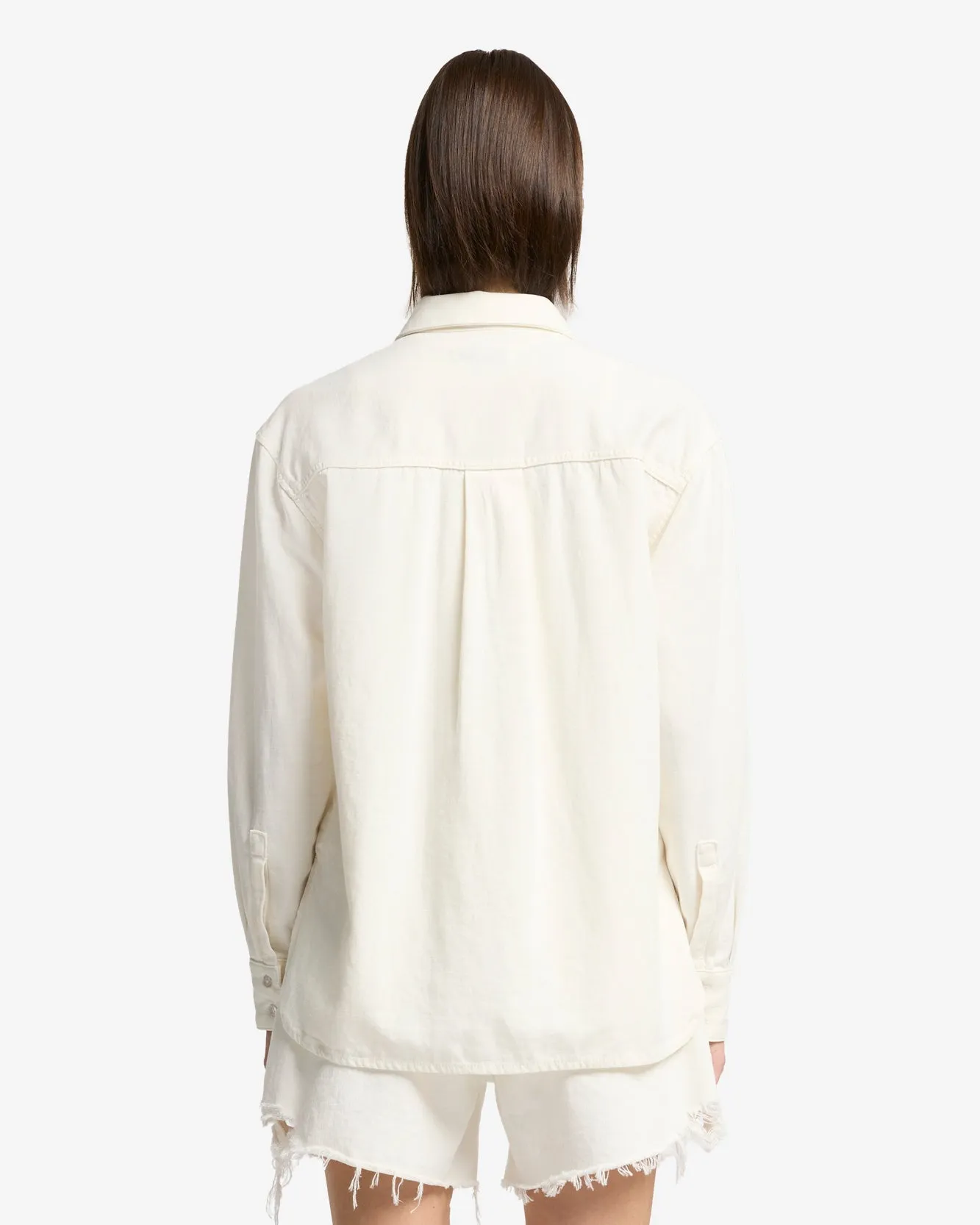 Linen Blend Easy Shirt in Ostuni sold by 7 For All Mankind product image thumbnail 5