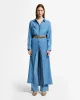 Indigo Linen Maxi Shirtdress in Icy sold by 7 For All Mankind
