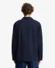 Linen Blend Long Sleeve Camp Shirt in Navy sold by 7 For All Mankind