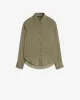 Oversize Button Down Shirt in Army Stripe sold by 7 For All Mankind